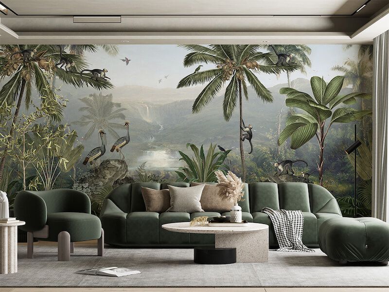 Monkey Sanctuary Wall Murals