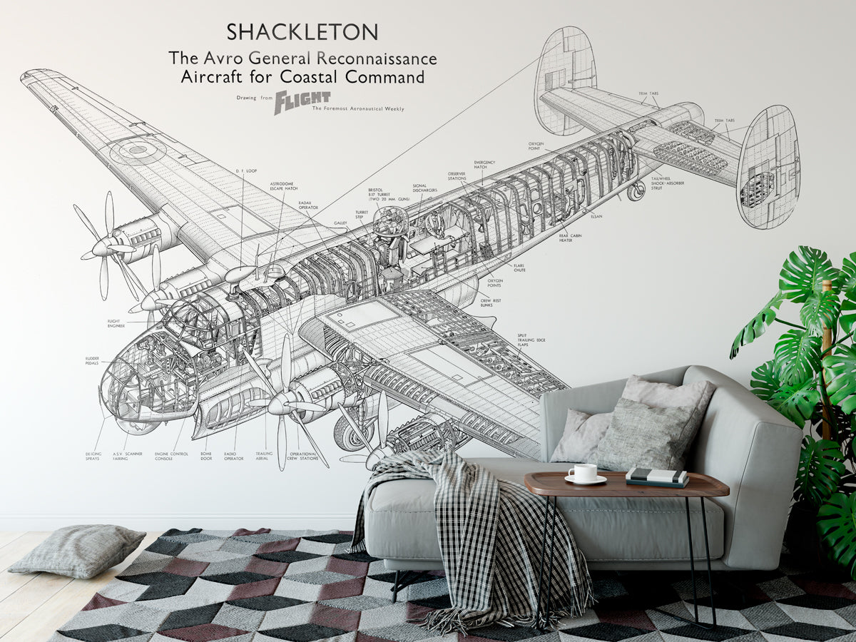 Avro Shackleton Drawing Wallpaper